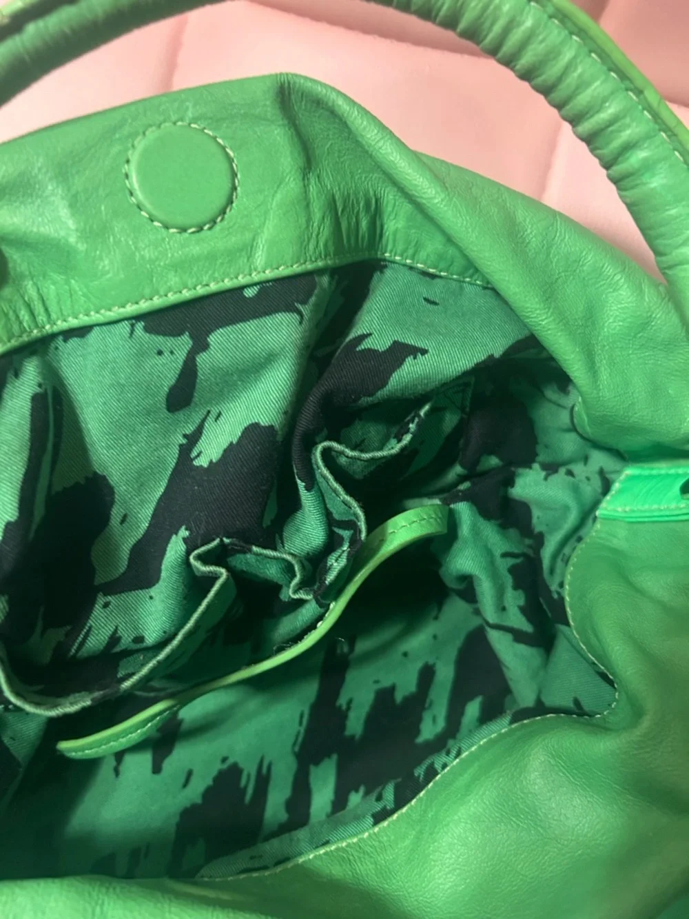 Marc by Marc Jacobs Neon Green Leather Hobo Bag - Picture 11 of 12